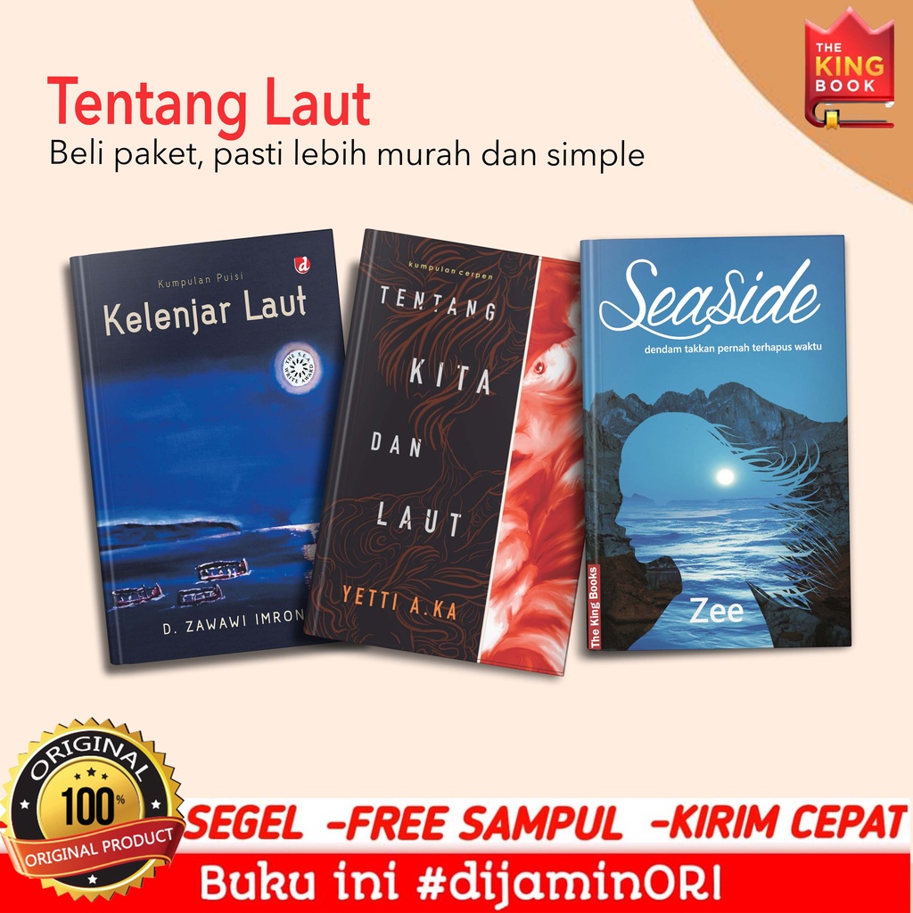 Paket 3 buku seaside tentang kita dan laut kelenjar laut zawawi imron