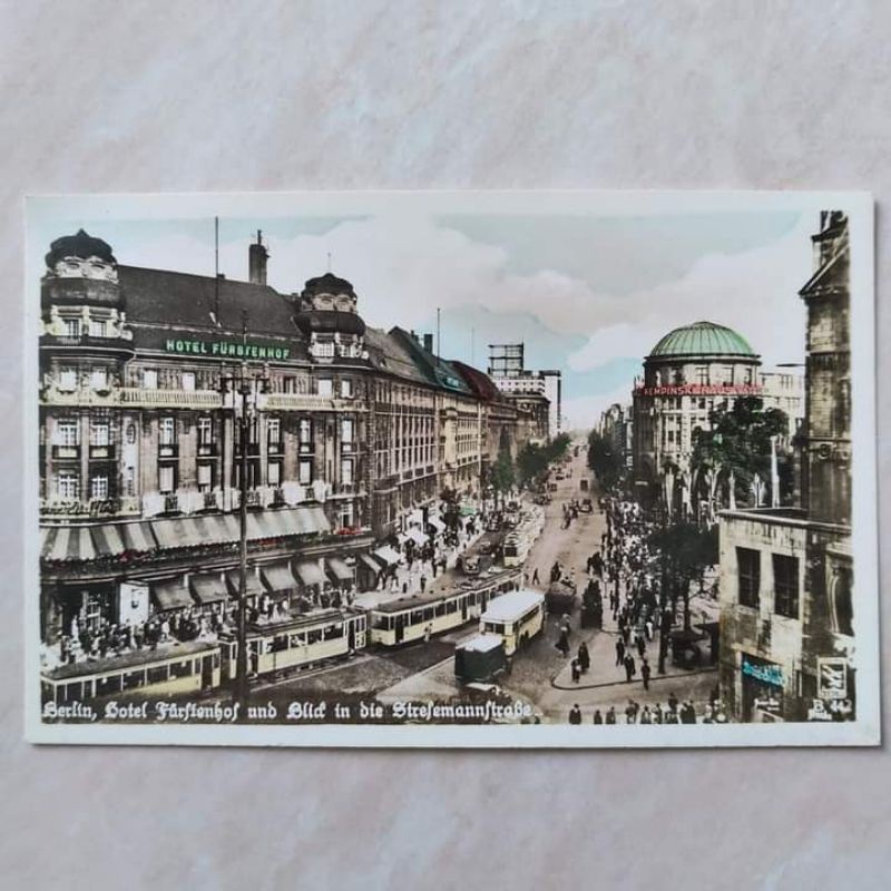 

Kartu Pos Kuno Jadul Lawas Berlin Hotel Furstenhof tahun 1950 an