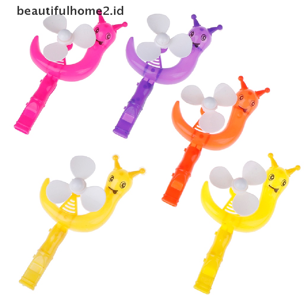 (Beautifulhome2.Id) 5pcs Peluit Bentuk Siput Untuk Pesta Ulang Tahun Anak Laki-Laki / Perempuan