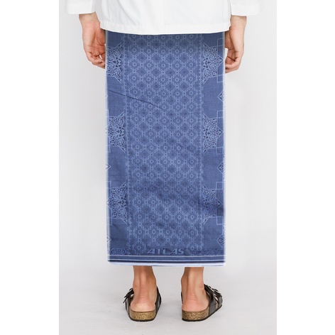 Sarung ATLAS Idaman 590 Jacquard Songket Classic Biru