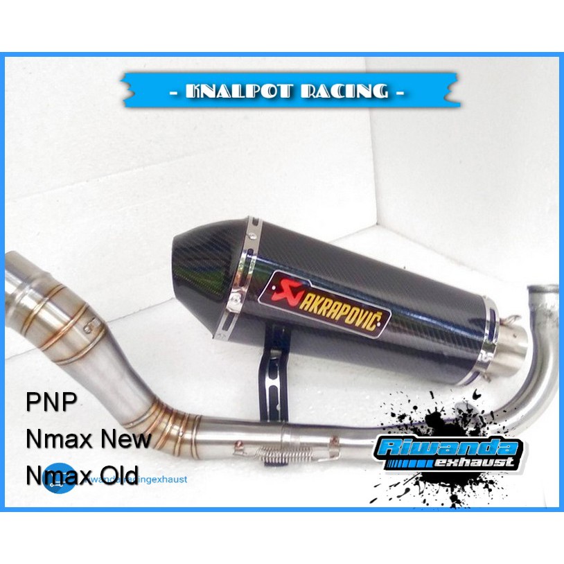 Akrapovic Knalpot Nmax Racing / Knalpot Nmax New / Knalpot Nmax Old / Knalpot Nmax Ngebas Suara Adem