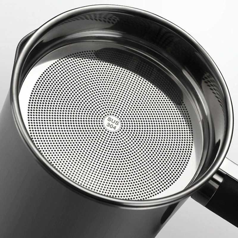 Panci Saringan Minyak Oil Strainer Stainless Steel Silver