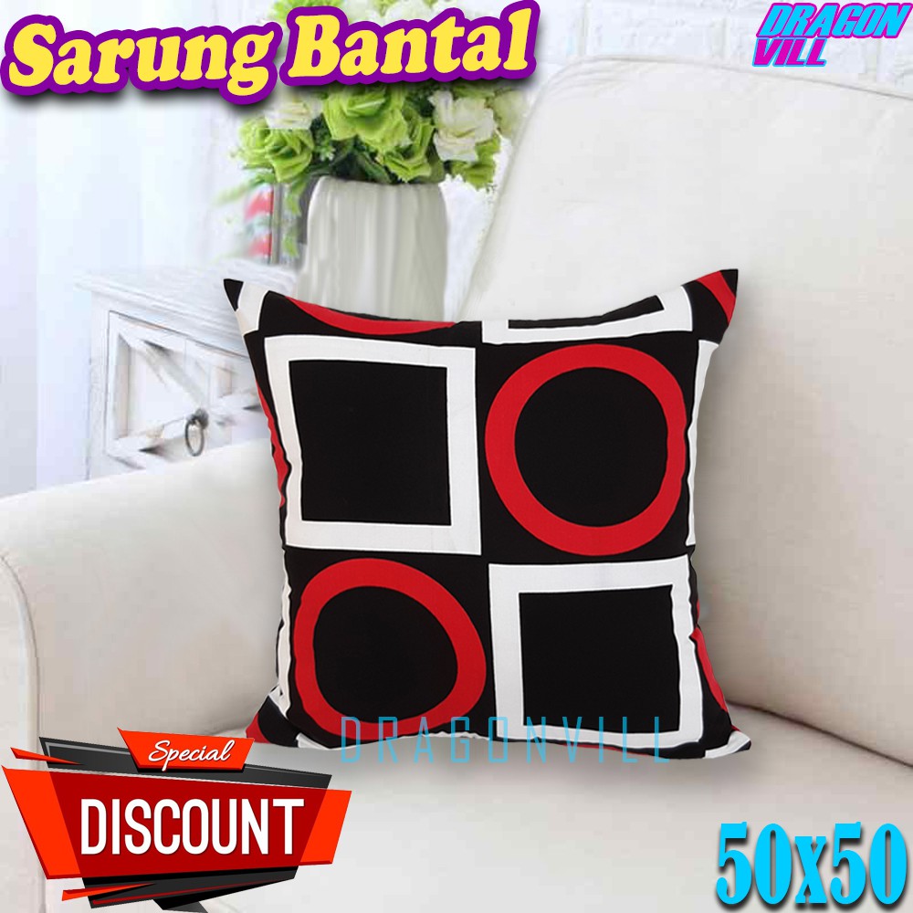 Sarung Bantal Ukuran 50x50 Sarung bantal sofa
