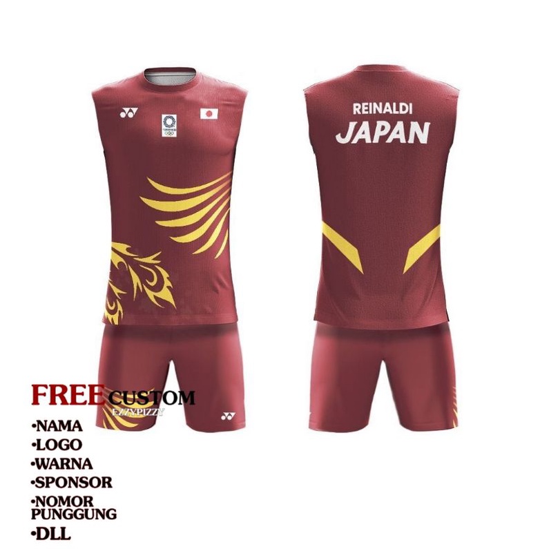 Jersey Badminton Ori - Jersey bulutangkis Badminton custom - YONEX JAPAN 2021