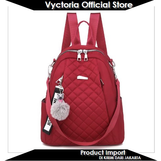 (COD) Vyctoria VOS7113 Tas Ransel Wanita Import Backpack Stylish Terbaru Promo EL738 LT1746 BQ3035 3035 1746 738