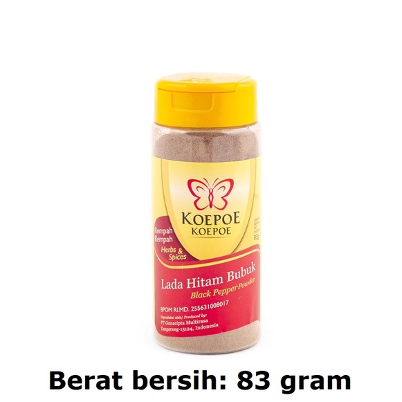

Koepoe Koepoe Lada Bubuk Hitam Bubuk-Black Pepper Powder-Herb&Spices