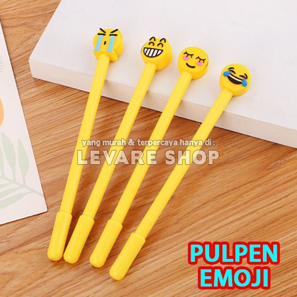 

Pulpen Gel Emoji - Pen Ballpoint Karakter Emoticon Kuning Unik Lucu