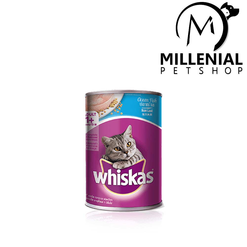 Makanan    kucing whiskas ocean fish 400 gr/ whiskas kaleng
