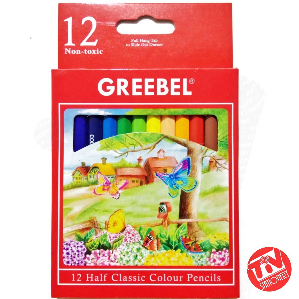 

Pensil Warna GREEBEL Classic 12 Warna (short)