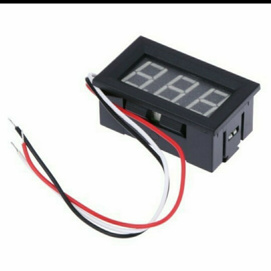 10pcs - Digital Voltmeter 3 digit 0.56&quot; 0-100 Volt DC 3 Kabel