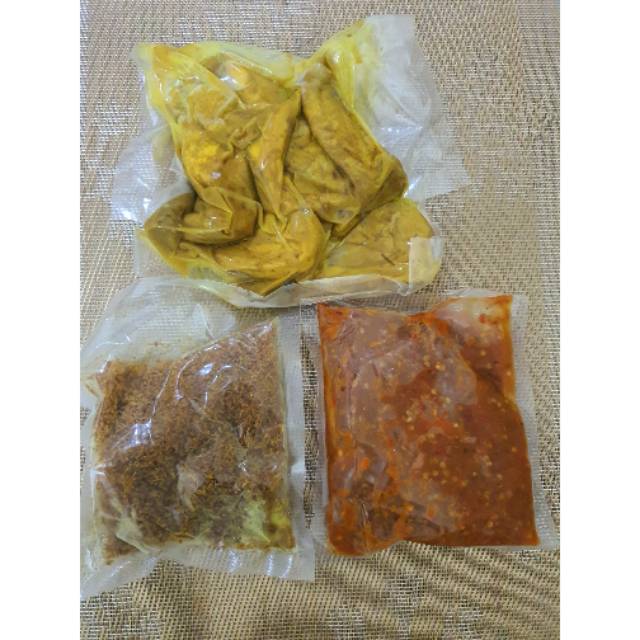 

Paket ayam serundeng