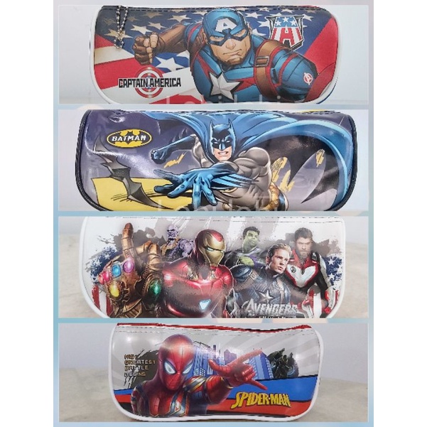 

Tempat pensil anak cowok Spiderman avengers Batman Captain America kapten amerika