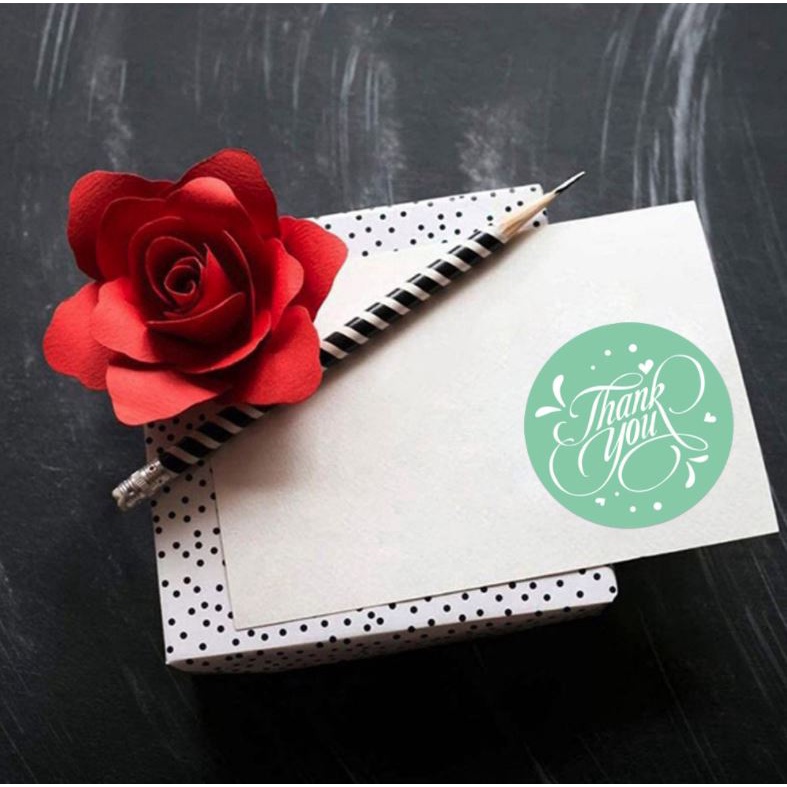 

Sticker Stiker Roll Label Cookies THANK YOU 35