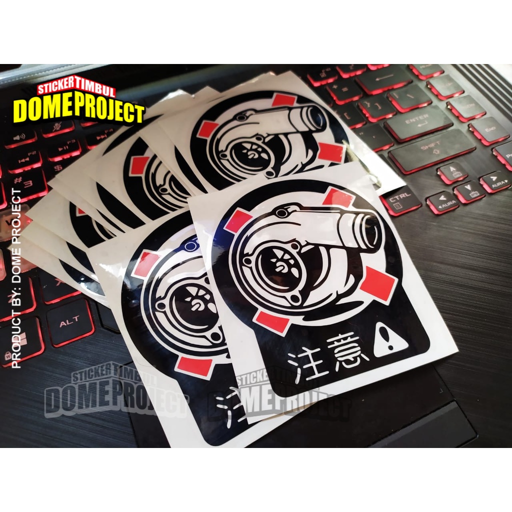 [PROMO BUY 3 GET 1] STIKER CUTTING TURBO JAPAN STIKER MOBIL SATUAN IMPORT