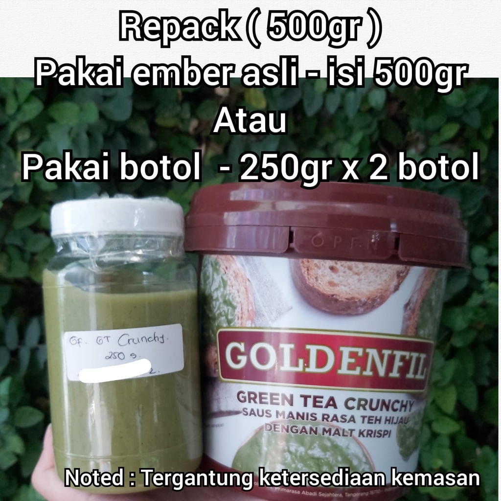 

repack goldenfil greentea crunchy 500gram goldenfil teh hijau 500gr repack