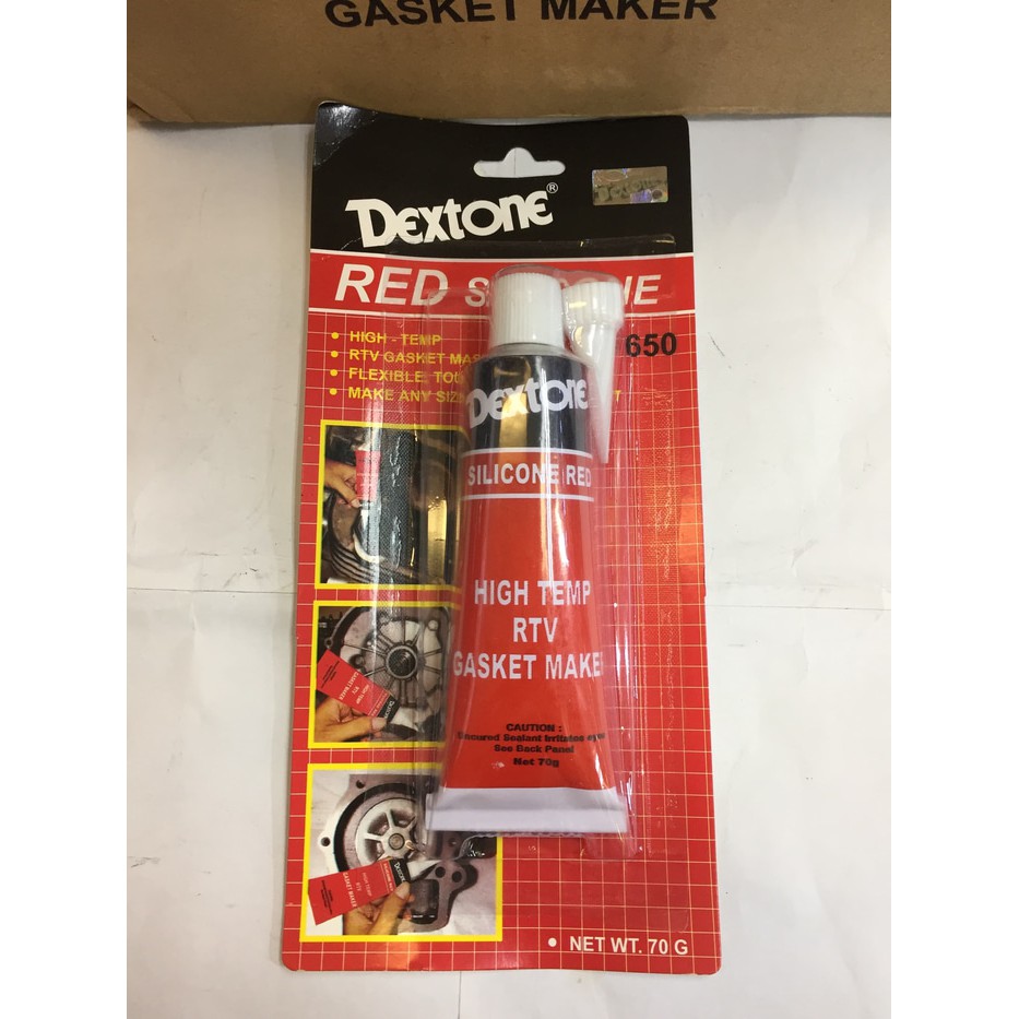 Dextone red silicone 70gr dextone red lem gasket merah