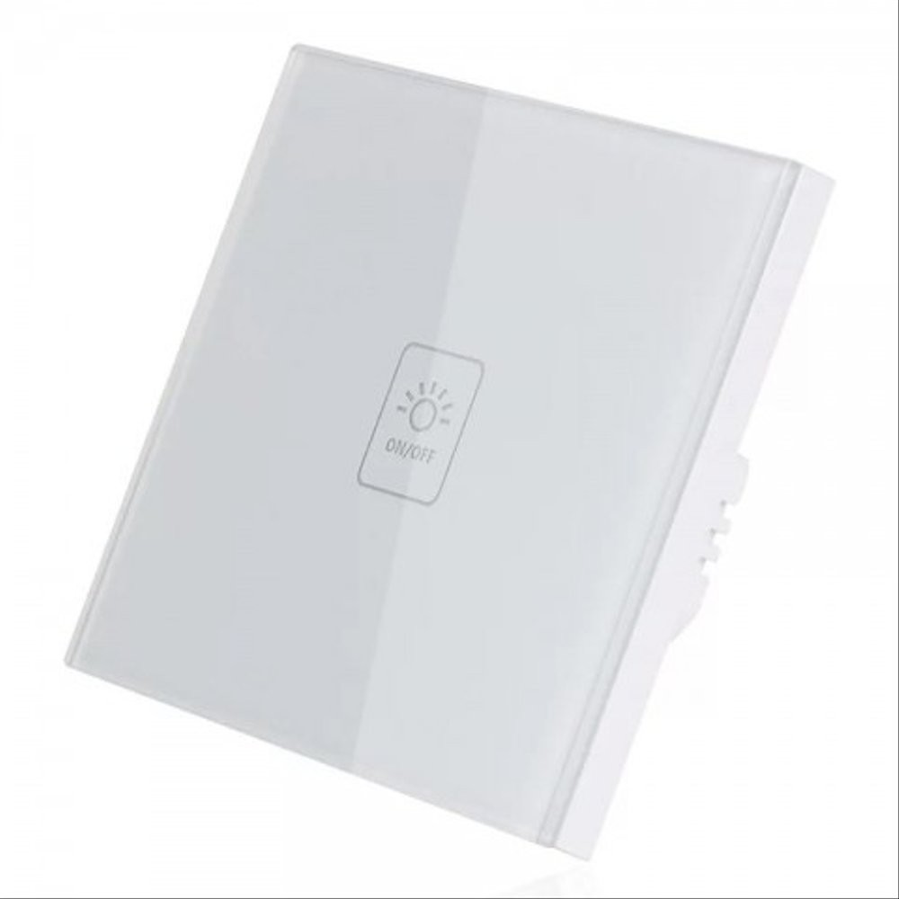 Panel Saklar Lampu Touch WiFi Smart Home 1 Switch - White