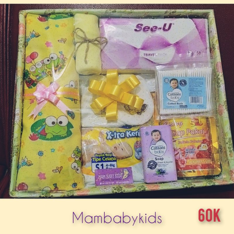 

parsel baby termurah lengkap packing kardus dan bubble