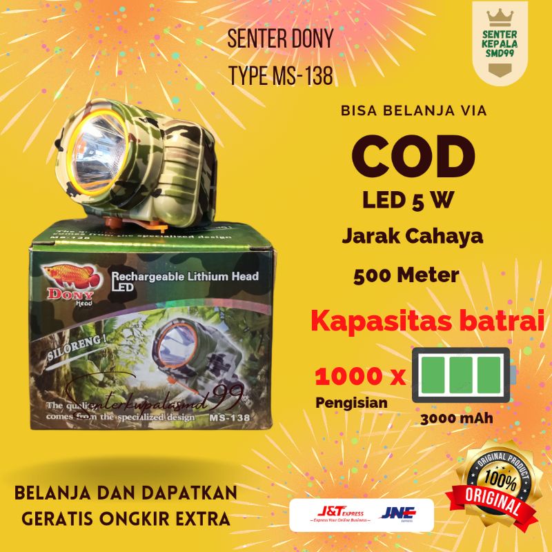 Dony Senter Kepala type MS-138 | 5W