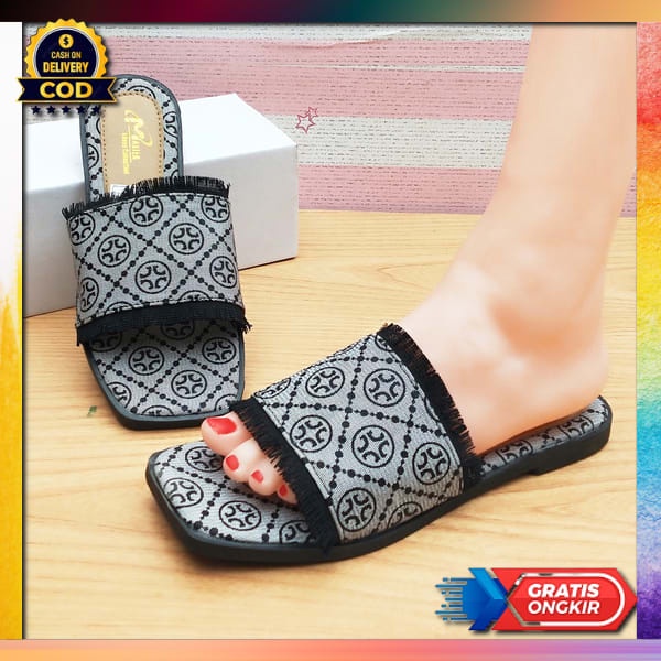 Sandal Jepit Wanita Murah Sandal Wanita Import Sendal Teplek Slip Korea Karet Sendal Pon Cewek St37 