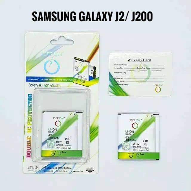 Baterai Batre OFFON Double Power Samsung Galaxy J2 J200 Battery