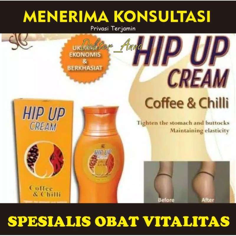 Hip Up Cream Original Obat Pembesar dan Pencang Bokong Permanen Paling Ampuh