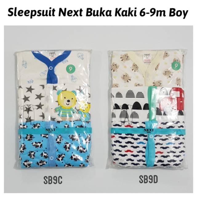 Sleepsuit Bayi Buka Kaki Baju Tidur Piyama Baby Jumper Panjang 3 6 Bulan