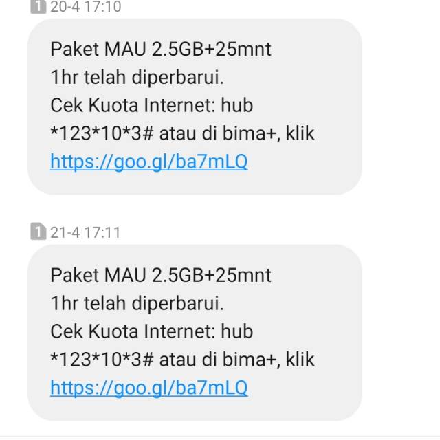 Tri Sakti 2,5 GB + 25 Menit Nelpon