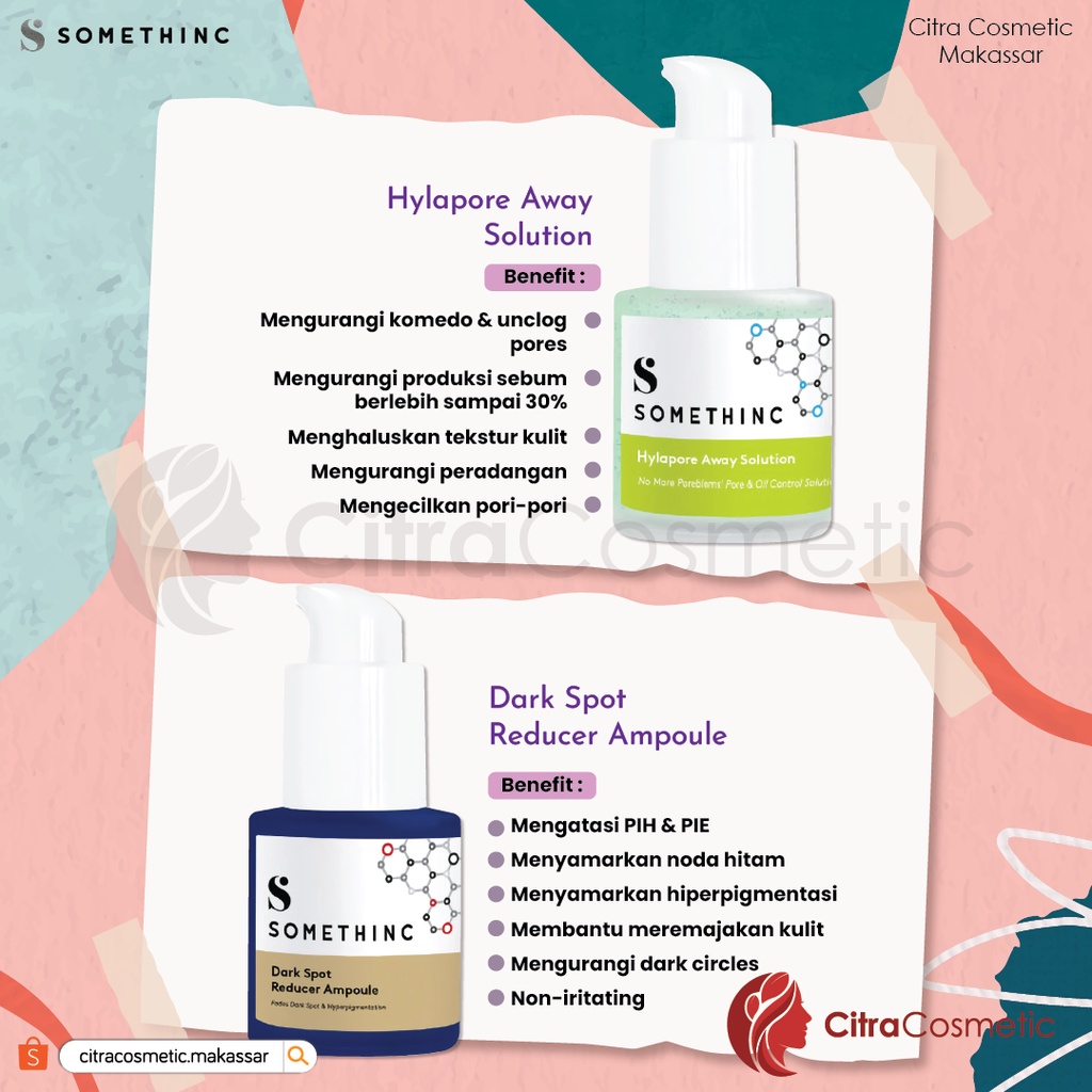Somethinc Serum Skin Solver | Skin Defender Bakuchiol | Hylapore Away Solution | Granactive Snow Retinoid | Revive Potion 3% Arbutin + Bakuchiol | Skin Defender Bakuchiol + COQ10 Serum |  2% BHA Salicylic Acid Liquid Perfector