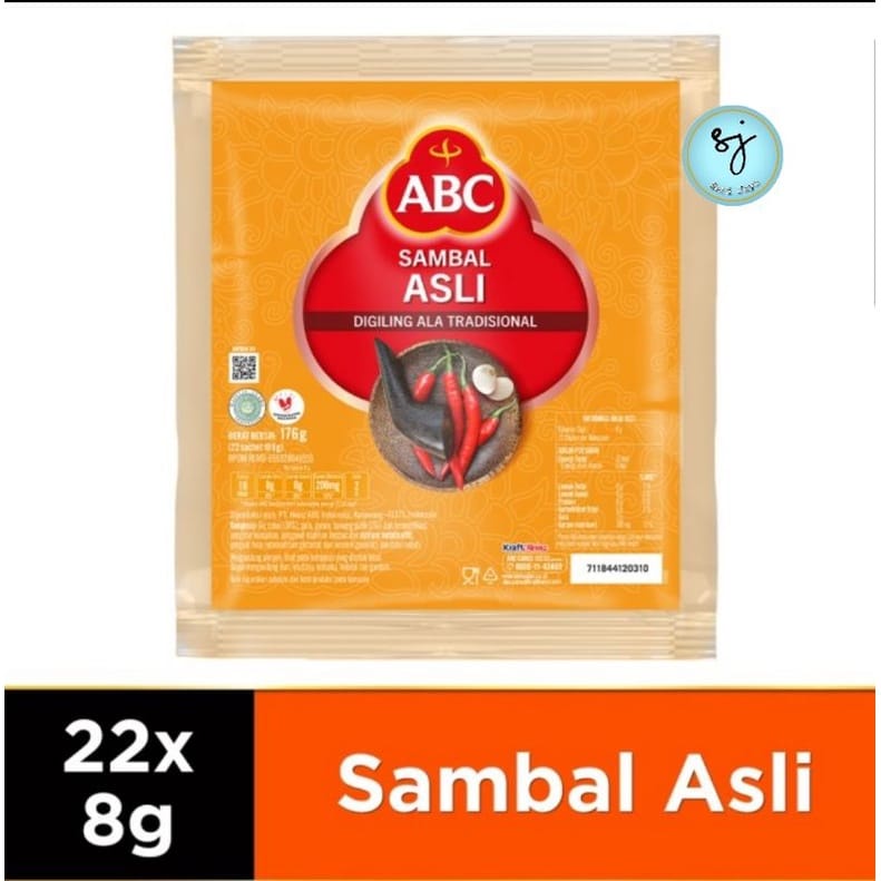 

ABC Saus Sambal Asli 22 x 8gr