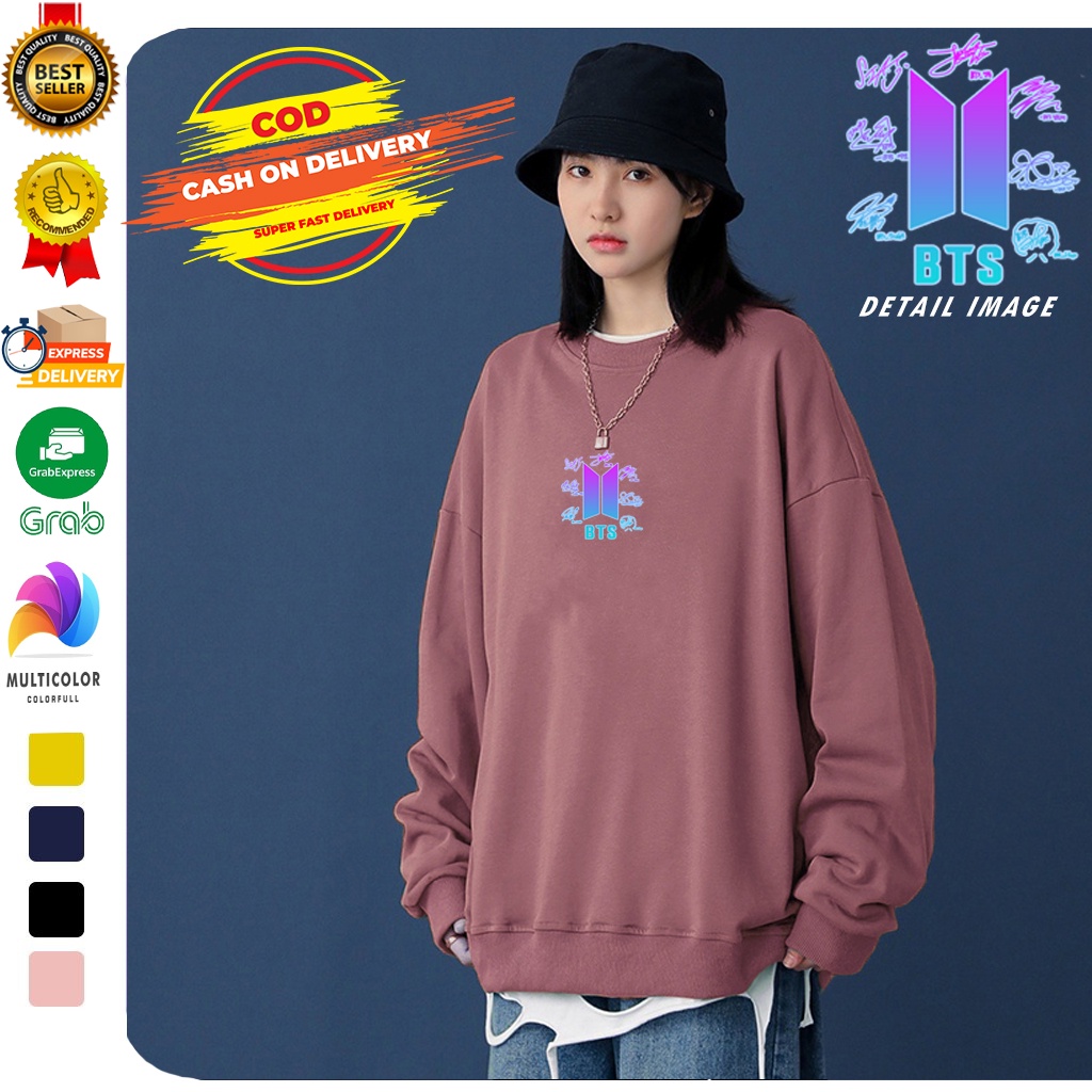 🅳🅵 Sweater BTS Army Rainbow | Sweater BTS Army Terbaru | Dhea Fashion