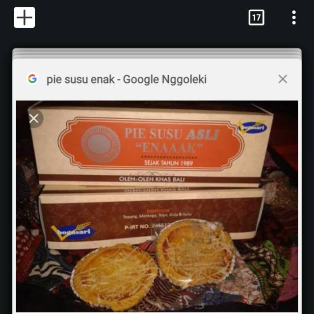 

Pie susu enak bali