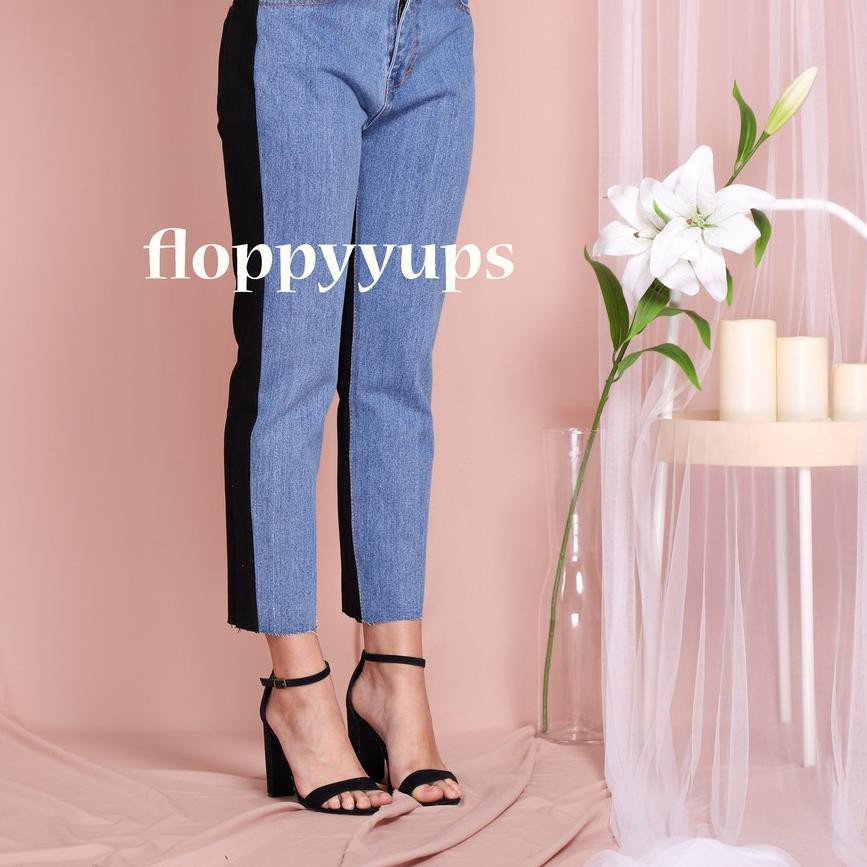 Ready stok  9PS CELANA BOYFRIEND JEANS WANITA  DUA WARNA / DOUBLE COLOR LARIS