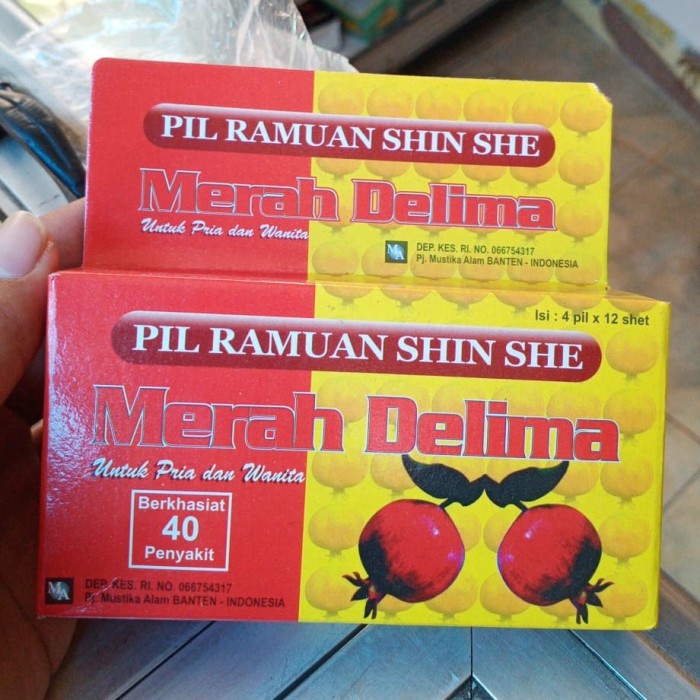 PIL RAMUAN SHIN SHE MERAH DELIMA obat asam urat / Rematik