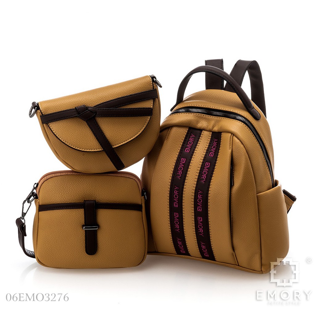 3276 TAS RANSEL EMORY NANDA 3 IN 1 ORIGINAL BRAND BACKPACK WANITA IMPOR KELUARAN TERBARU MEREK EMORY