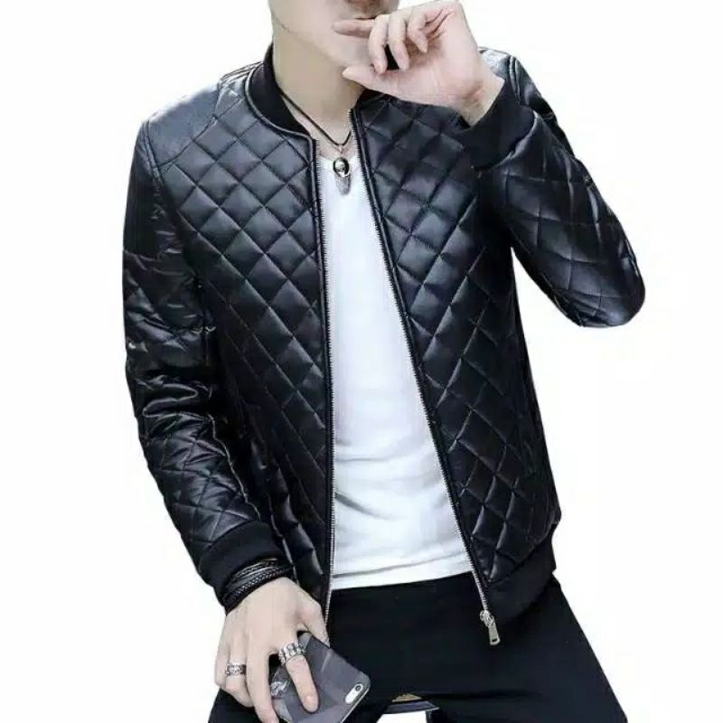 jaket kulit pria   jaket kulit  jaket motor pria  jaket kulit pria original   motor   123