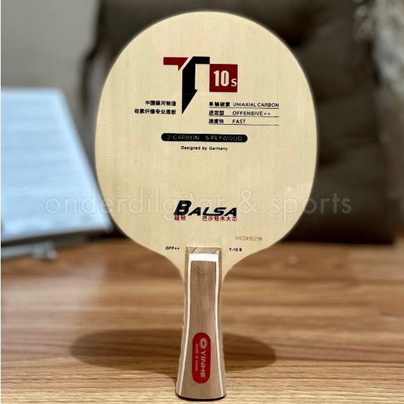 Yinhe T10s Flared Offensive - Kayu Bat Bet Blade Pingpong Tenis Meja