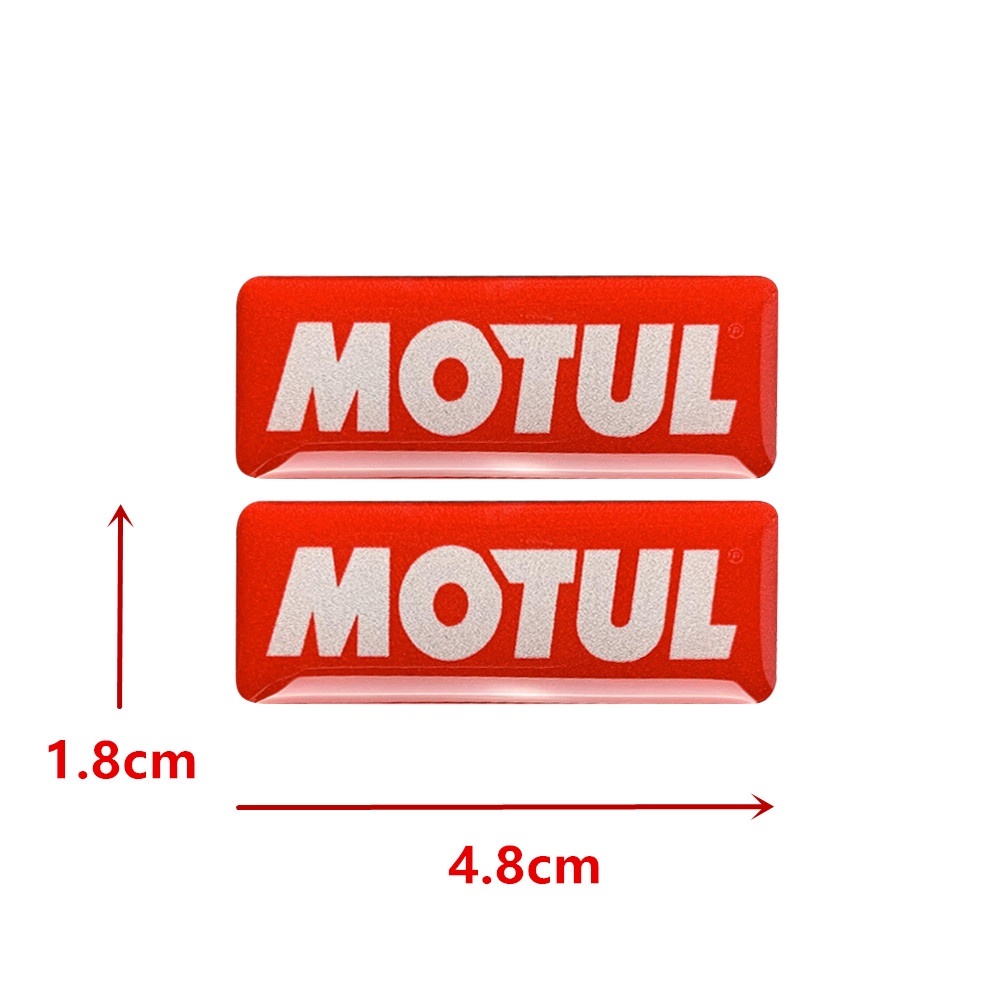 Stiker Reflektif Motif Logo MOTUL Untuk Helm Motor