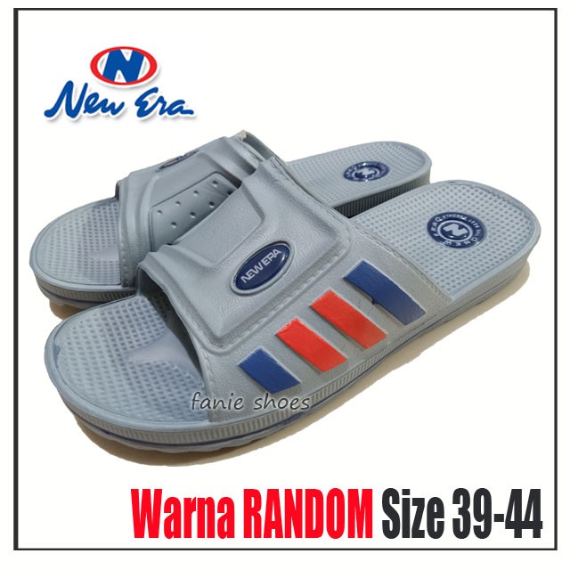 New Era Sandal Selop Kokop Pria 39-44 Jumbo / Sandal Laki Murah / Sandal PVC / Sandal Kokop Anti Air