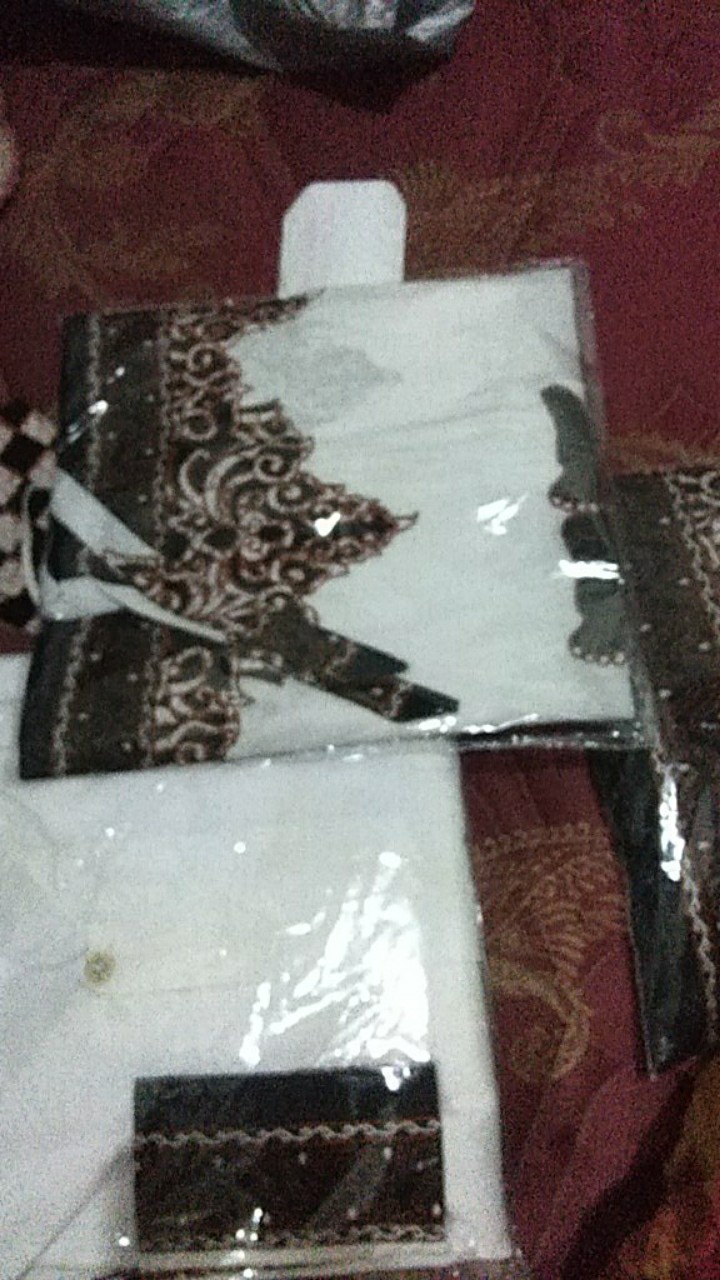 Batik Solo Modern Setelan Sarung Celana Dan Koko Semar Putih