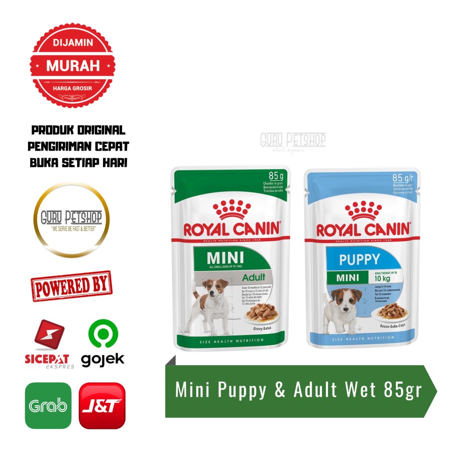 Royal Canin Mini Puppy Wet 85g Mini Adult Wet 85g Makanan Basah Anjing