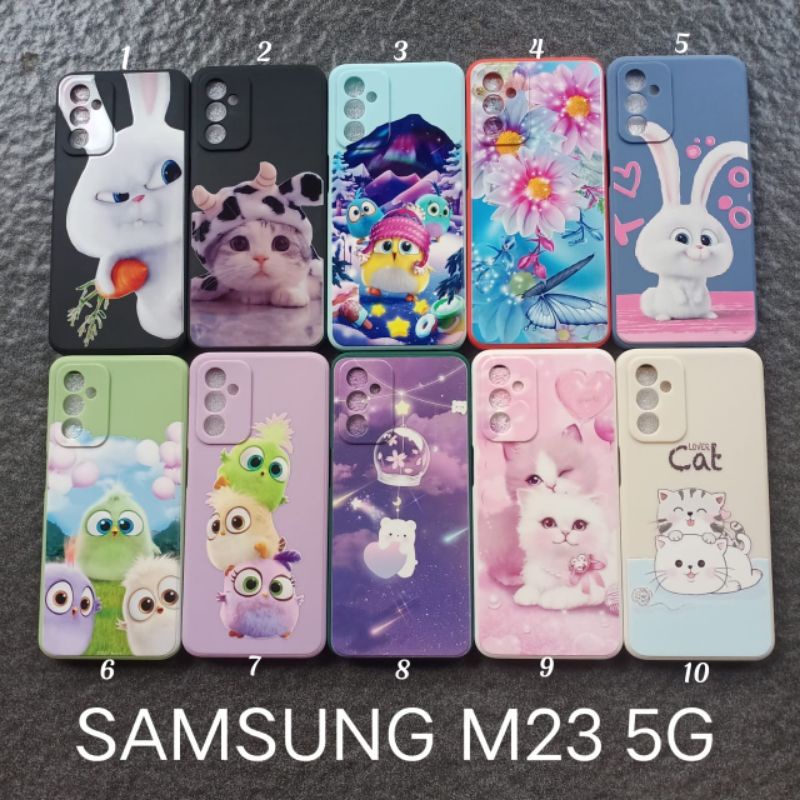 Case gambar Samsung M23 5G motif cewek soft softcase softshell silikon cover casing kesing housing