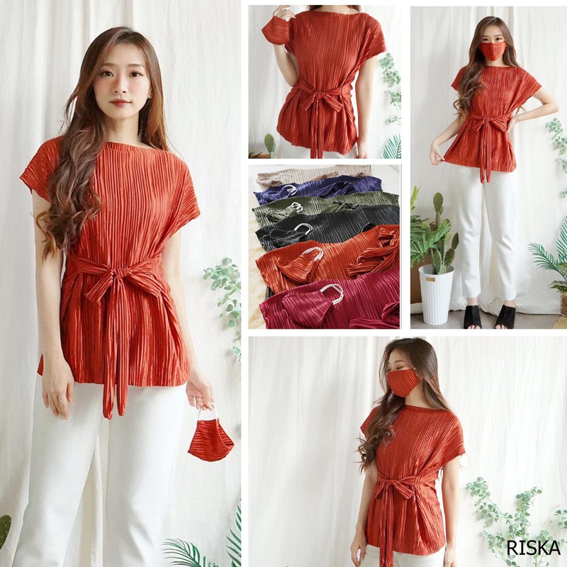 RISKA TOP - Atasan Wanita Blouse Wanita