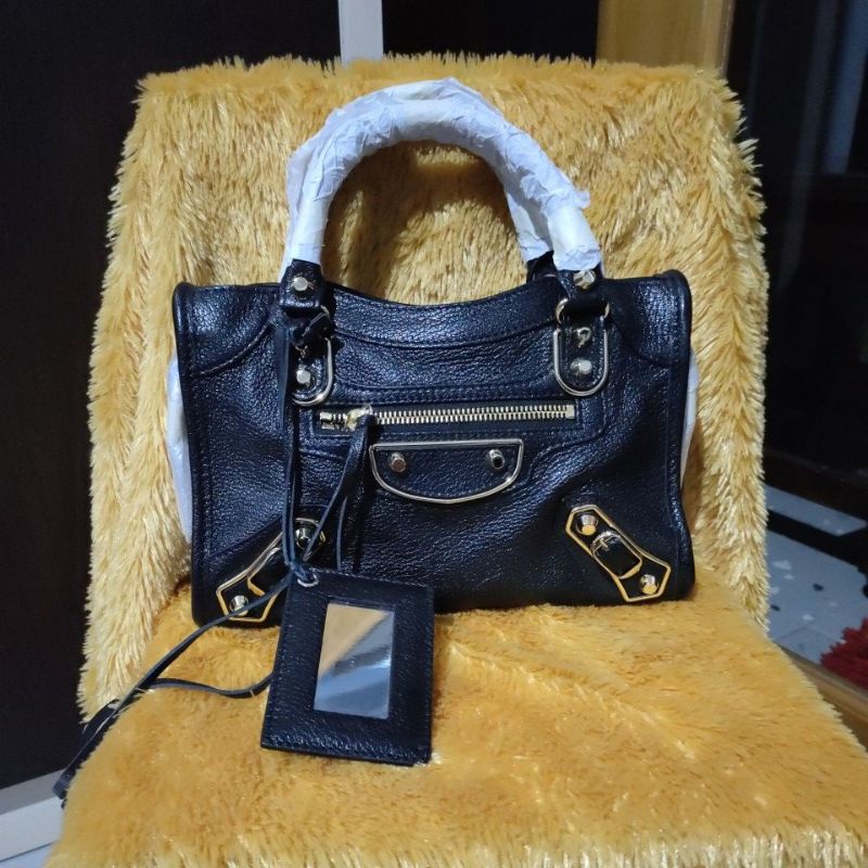 tas Balenciaga mini city edge ghw new dijamin original ukr 24* gold hardware terbesit seller sepanja