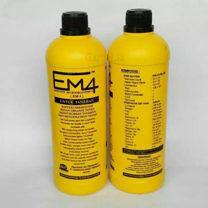 EM4 MIKRO ORGANISME PERTANIAN PUPUK ORGANIK CAIR TANAMAN 1 LITER