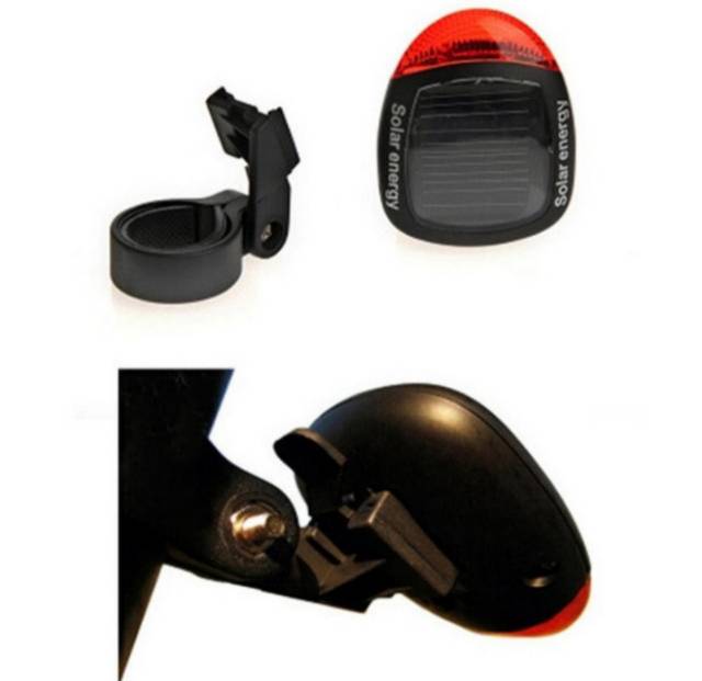 Lampu Sepeda Belakang LED Tenaga Surya Aksesoris Sepedah Gunung MTB Lipat Rechargerable Murah