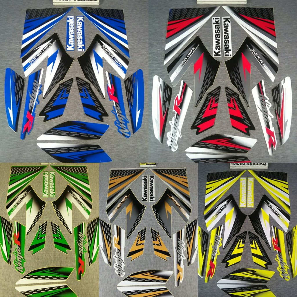 Bisa Cod Striping Sticker Variasi Ninja R Grafis Shopee Indonesia