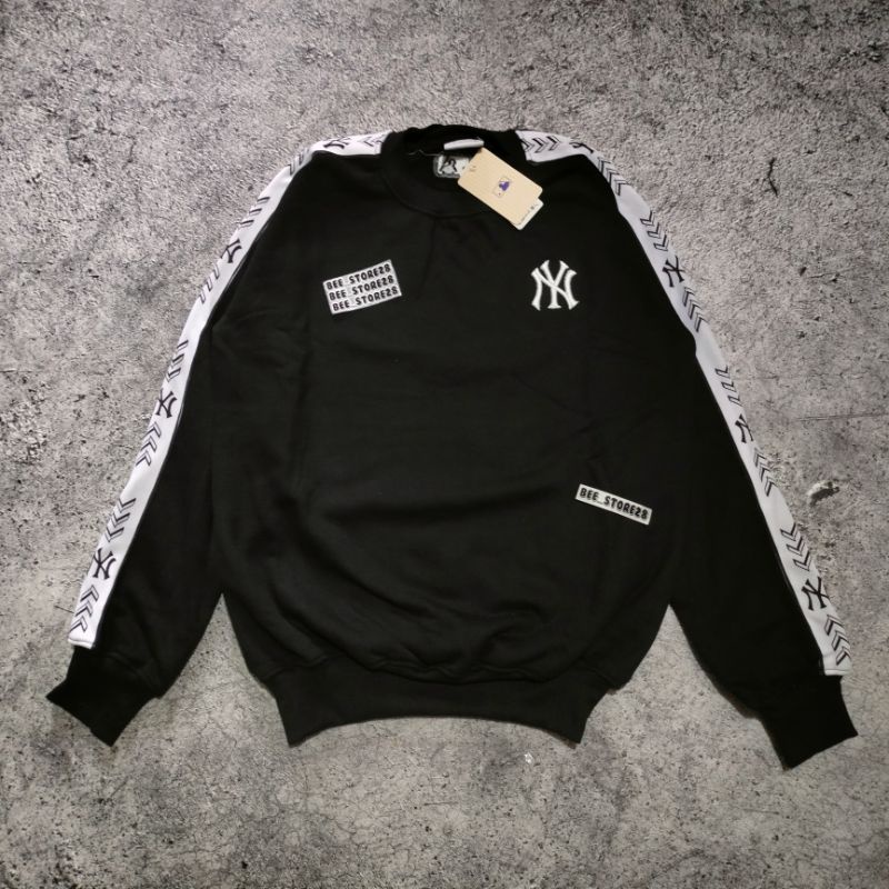 SWEATER CREWNECK NY MLB SLEVED TAPED CREAM AUTHENTIC FULLTAG &amp; LEBEL