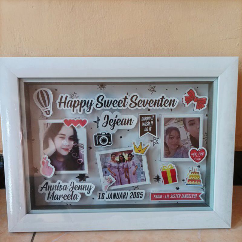 POP UP BINGKAI 3D CUSTOM SCRAPFRAME