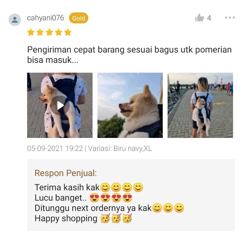 Tas Gendong Kucing Anjing Murah dan Praktis Kualitas Premium Bergaransi dan Nyaman / Perlengkapan Gendongan Kucing Anjing untuk Perjalanan Hewan Peliharaan / Pet Travel Gendongan Kucing Front Back Pack Motif Polos dan Kulit